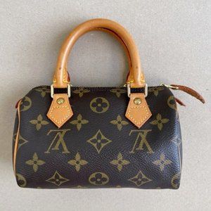 Louis Vuitton mini speedy monogram nano size bag